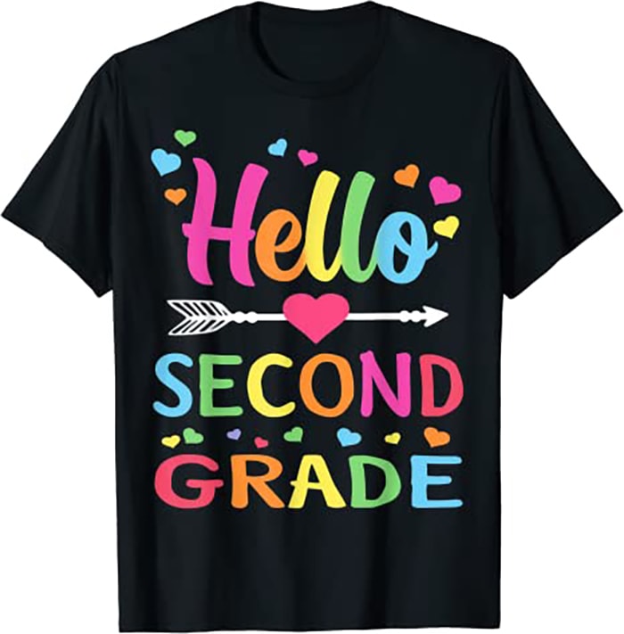 Hello Second Grade Team 2nd Grade Back to School Teacher Kid - Buy t ...