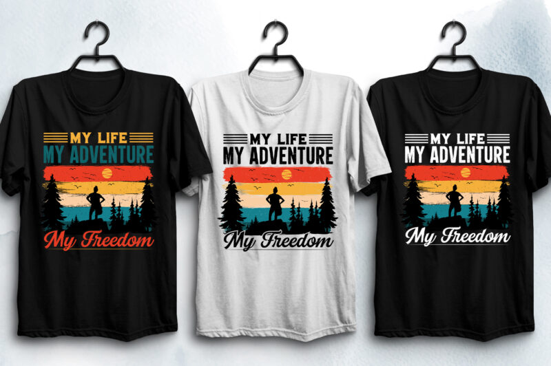 Sunset Retro Vintage T-Shirt Design Bundle