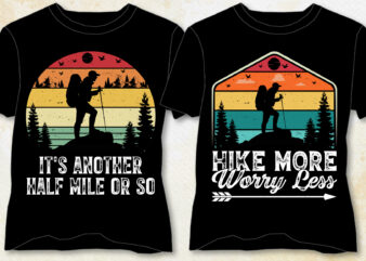 Hiking T-Shirt Design-Hiking Lover T-Shirt Design