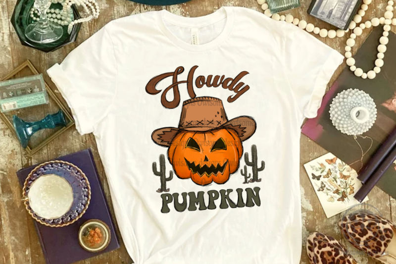 Howdy Pumpkin Sublimation Designs
