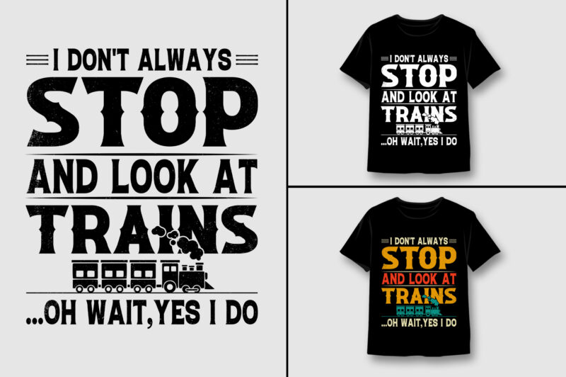 Train T-Shirt Design Bundle