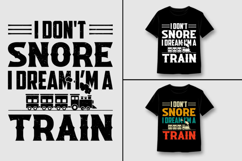 Train T-Shirt Design Bundle