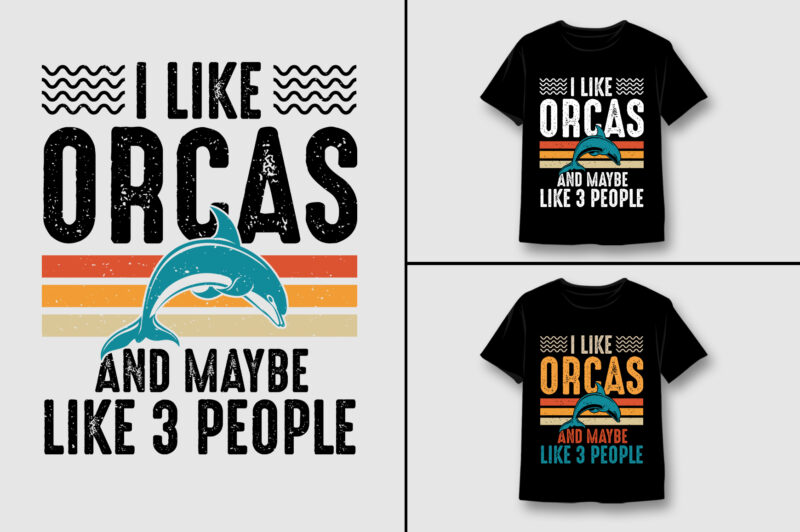 Orca T-Shirt Design Bundle