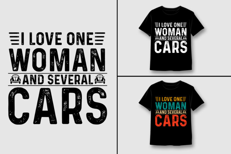 Car Lover T-Shirt Design Bundle