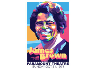 James Brown vector clipart