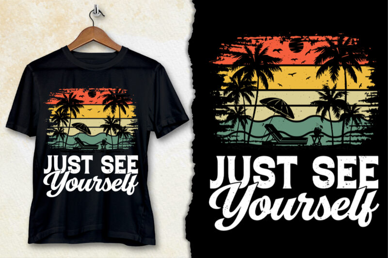 Sunset Retro Vintage T-Shirt Design Bundle