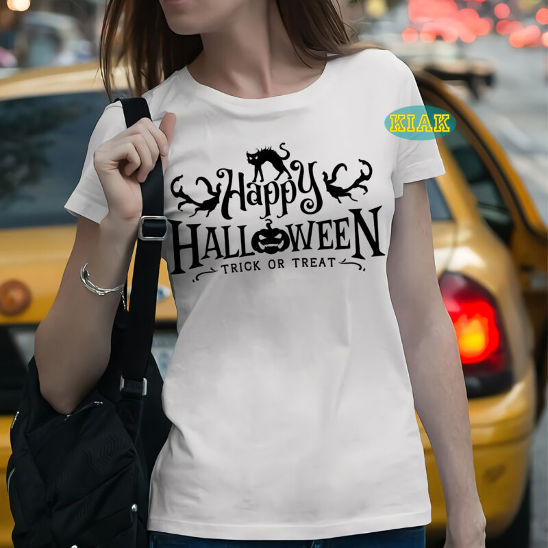 Happy Halloween trick or treat t shirt template, Trick or treat vector, Bundle Halloween, Halloween Svg, Halloween death, Halloween Night, Halloween Party, Halloween vector, Happy Halloween, Ghost svg, ghost vector,