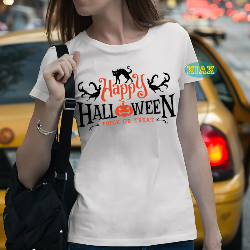 Happy Halloween trick or treat t shirt template, Trick or treat vector, Bundle Halloween, Halloween Svg, Halloween death, Halloween Night, Halloween Party, Halloween vector, Happy Halloween, Ghost svg, ghost vector,