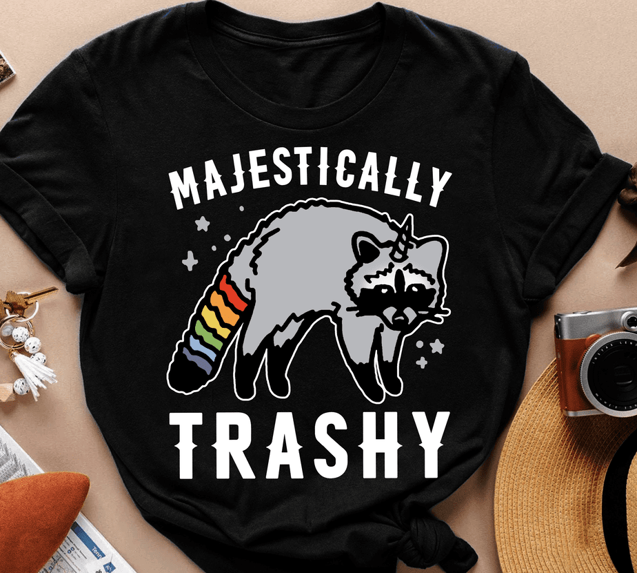 LGBT Raccoon Majestically Trash - Buy t-shirt designs