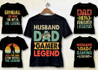 Legend Birthday T-Shirt Design Bundle