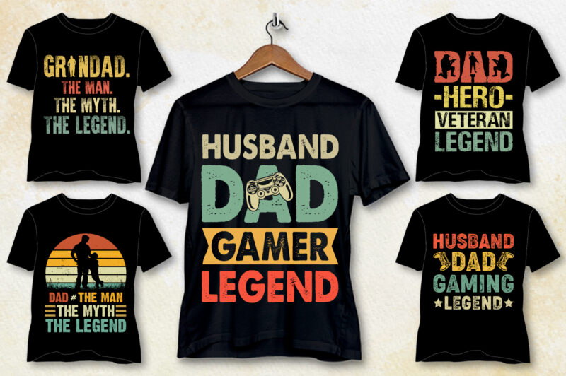 Legend Birthday T-Shirt Design Bundle