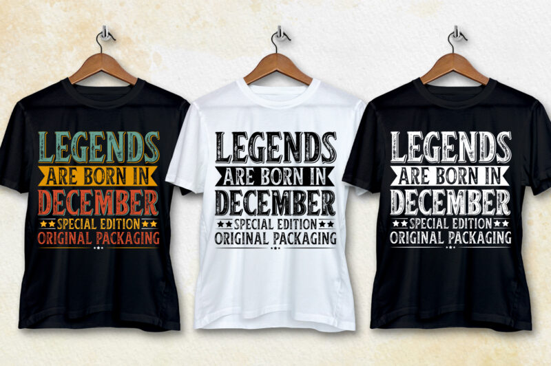 Legends Are Born T-Shirt Design Bundle-POD Best Selling T-Shirt Design Bundle
