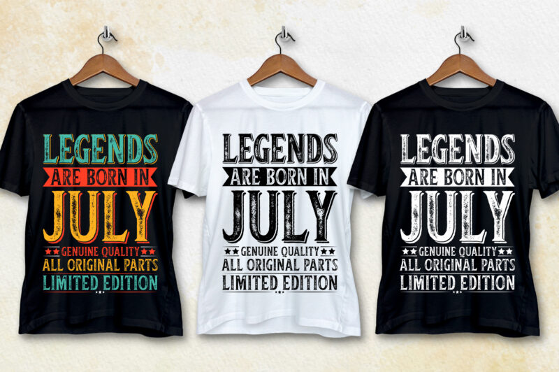 Legends Are Born T-Shirt Design Bundle-POD Best Selling T-Shirt Design Bundle