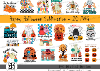 Happy Halloween Sublimation Tshirt Design