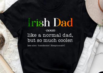 Mens Irish Dad Definition Cooler Normal Dad St Patrick_s Day