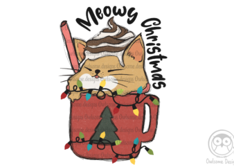 Meowy Christmas Sublimation