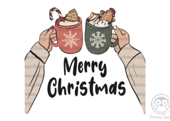 Merry Christmas Sublimation t shirt designs for sale