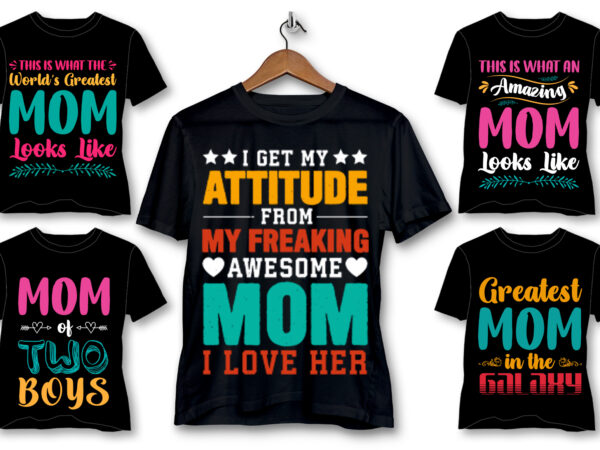 Mom lover t-shirt design bundle