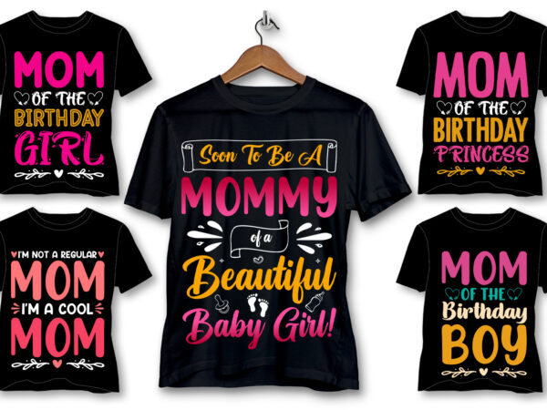 Mom mommy t-shirt design bundle