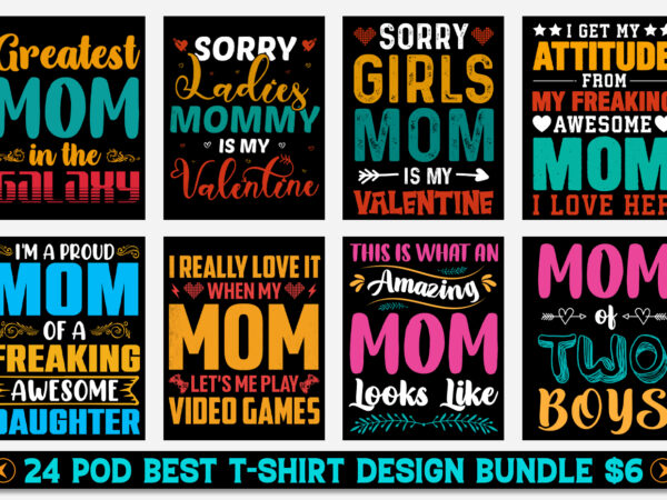 Mom t-shirt design bundle