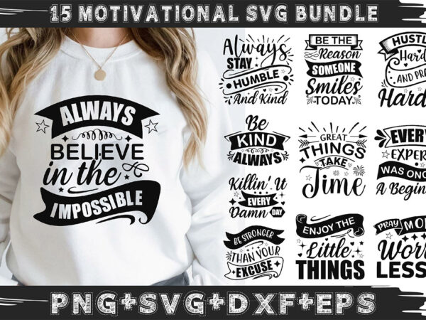 Motivational svg design bundle