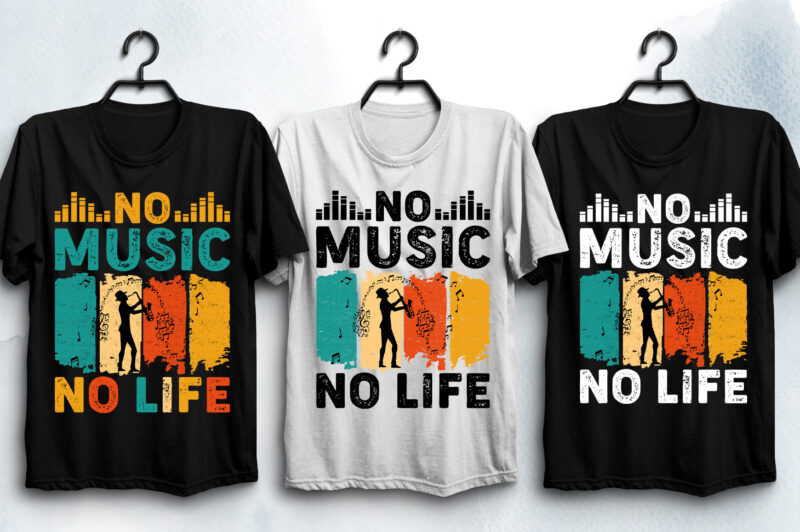 Music T-Shirt Design Bundle-Trendy Music T-Shirt Design