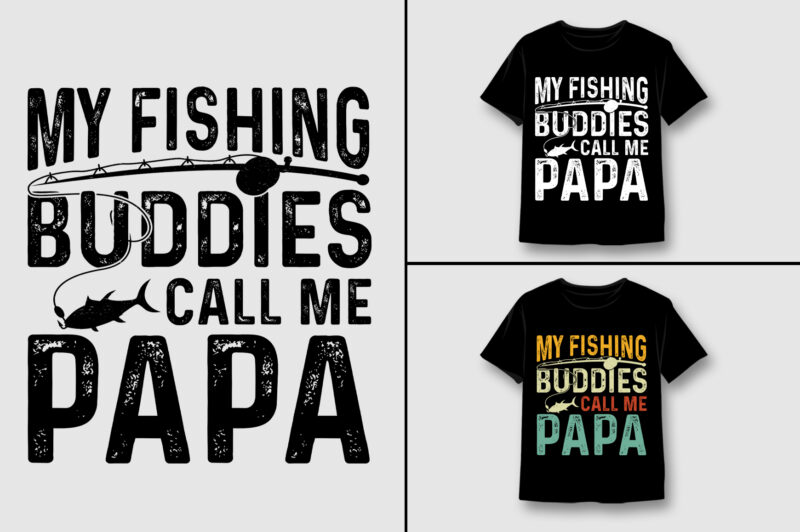 Fishing T-Shirt Design Bundle-Fishing Lover T-Shirt Design