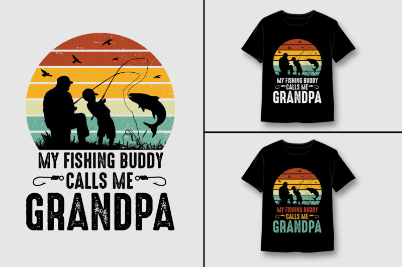 Retro Vintage Sunset T-Shirt Design Bundle