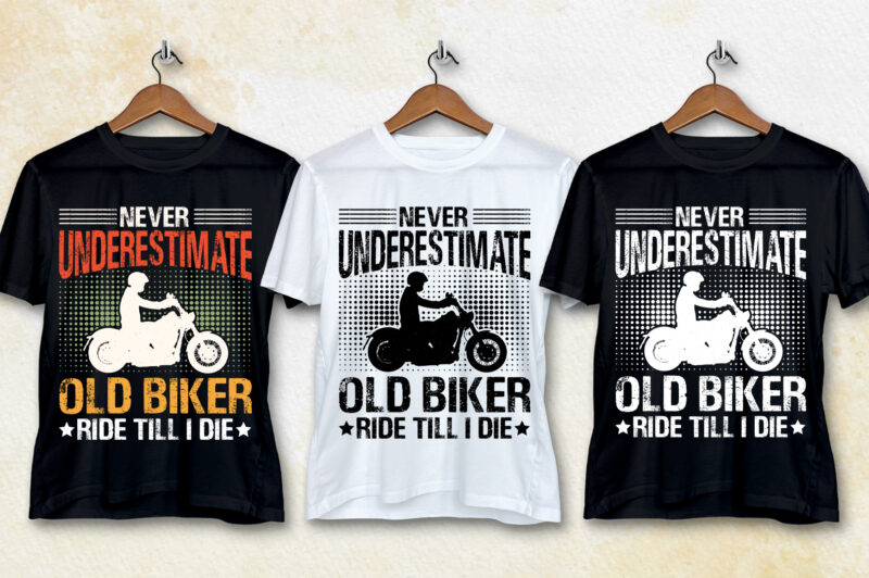 Biker T-Shirt Design Bundle