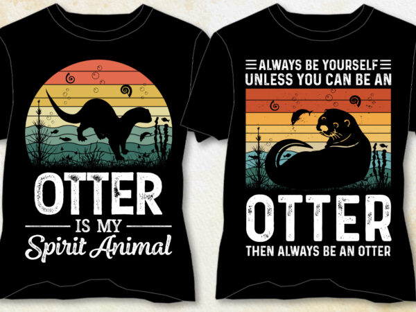 Otter t-shirt design-otter lover t-shirt design