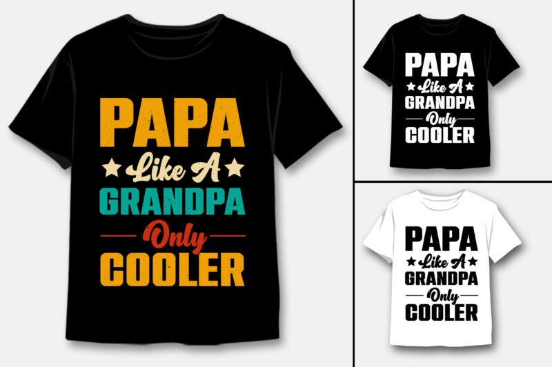 Grandpa T-Shirt Design Bundle