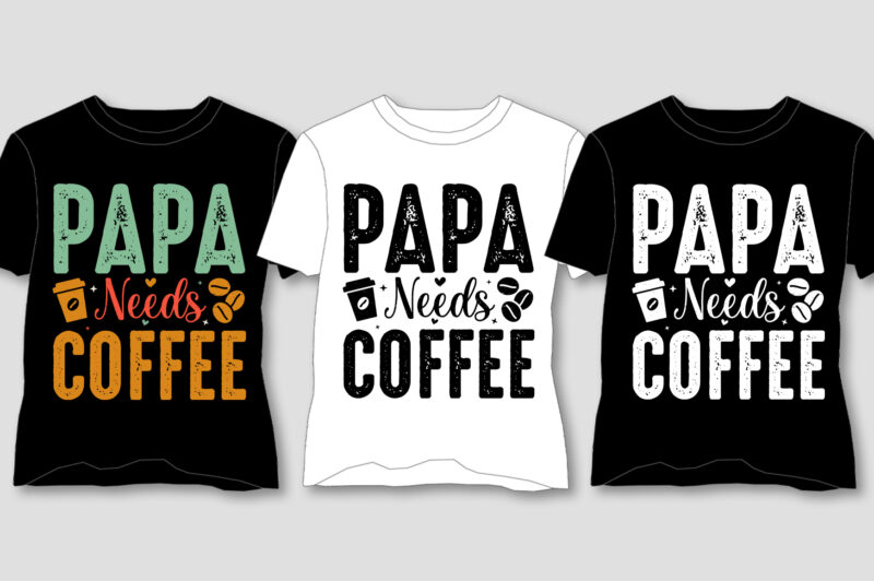 Coffee T-Shirt Design Bundle-Coffee Lover T-Shirt Design Bundle