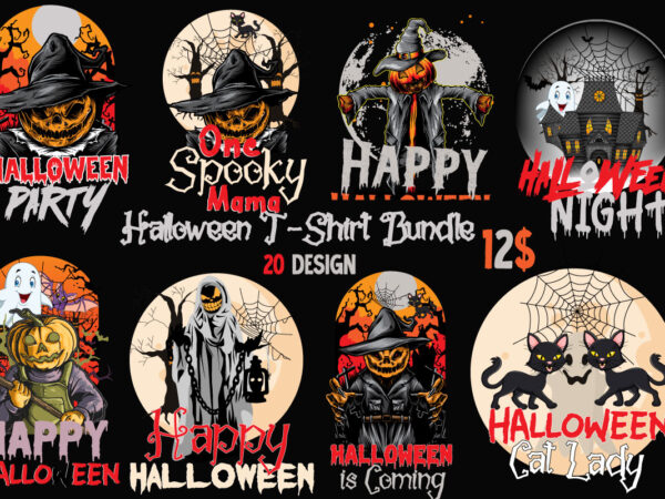 Halloween graphic t-shirt bundle ,halloween vector 20 design ,halloween 20 t-shirt design bundle,halloween svg bundle , good witch t-shirt design , boo! t-shirt design ,boo! svg cut file , halloween