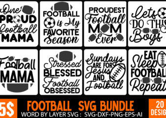 Football svg bundle ,20+ Football Bundle Svg, Hallowen Png Sublimation Design, Download, PNG files for cricut,Love with Football svg, Football Love svg, Love Football svg, Football svg, Football Shirt svg,