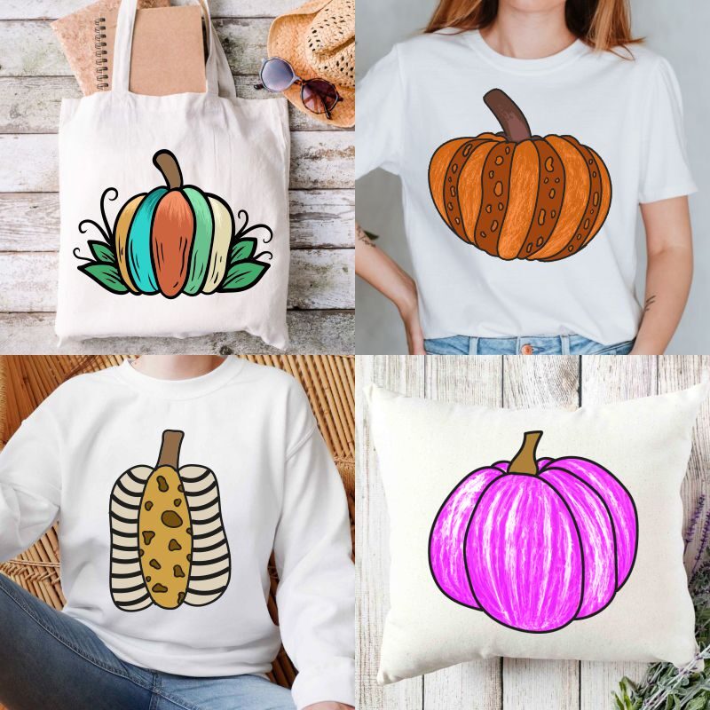 Retro Autumn Sublimation PNG, Fall Sublimation Bundle, Buy T-shirt Designs