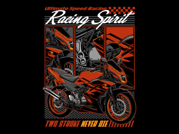 Racing spirit t shirt design online