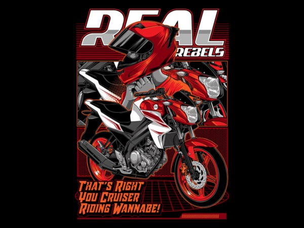 Real rebels t shirt design online