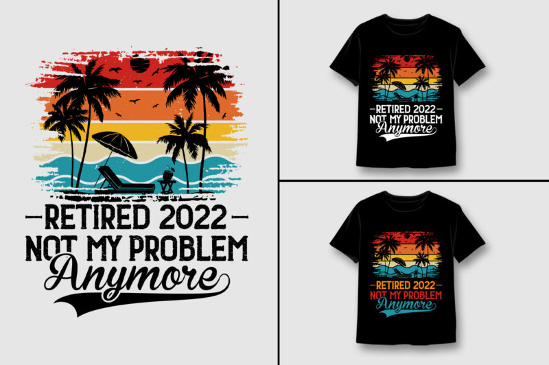 Sunset Vintage T-Shirt Design Bundle