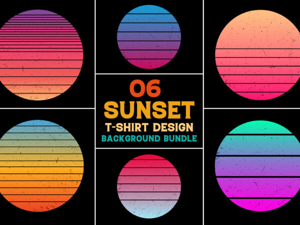 Retro vintage sunset grunge background t shirt design online