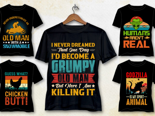 Retro vintage t-shirt design bundle Retro vintage t-shirt design bundle