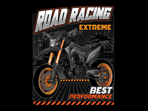 Road racing t shirt design online