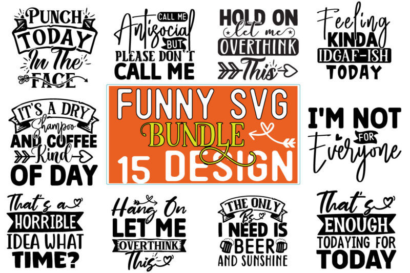 Funny SVG Design Bundle