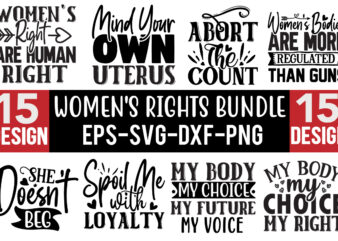 Women’s Rights SVG Design Bundle