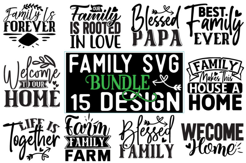 Family SVG Design Bundle