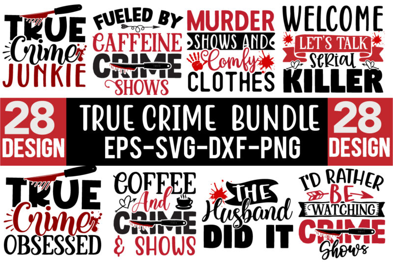 True Crime Mega Bundle 75 Design