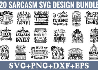 Sarcasm Svg Design Bundle