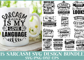 Sarcasm Svg Design Bundle