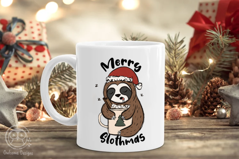 Sloth Christmas Sublimation