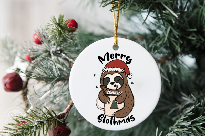 Sloth Christmas Sublimation