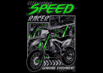 Speed Racer t shirt template vector